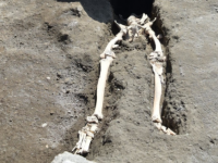 古代都市ポンペイで、火砕流で吹き飛ばされ岩石に押しつぶされた男性の遺体が新たに発見される（イタリア）