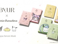 サンリオ×韓国コスメByUR！　限定パッケージの「アクアセラムマスク」が登場