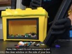 遊んだ後の片付けが楽チンに！　掃除機とレゴケースを融合してレゴブロックを吸い込む！