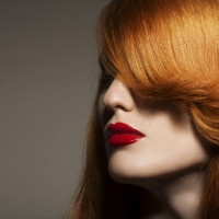 Beauty Portrait. Healthy Bright Hair