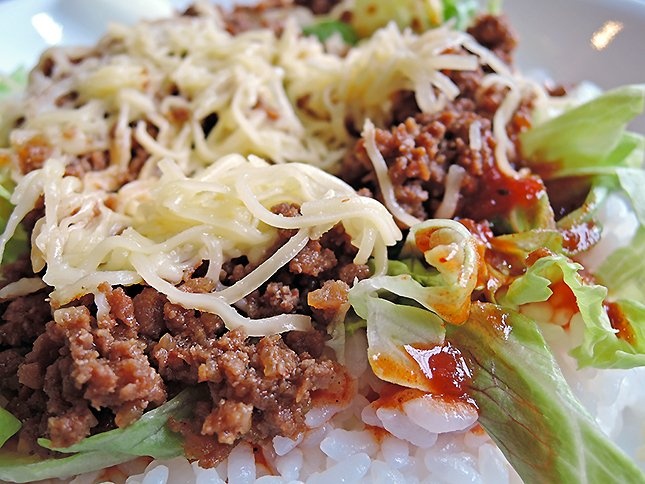 タコライスのアップ