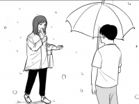 雨の中を歩いていたらすれ違った「まさかの人物」　傘もささず、手に持ったアレを...