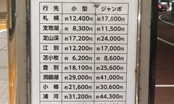 北海道の広さを、理解してない人へ　新千歳空港の「タクシー料金表」が突きつける「容赦ない現実」