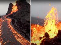 約900年ぶりの噴火！アイスランドの火山噴火を間近で見られるドローン映像がすごい