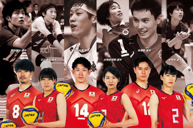 バレーボール日本代表 石川祐希、髙橋藍、古賀紗理那が登場！　「ジャパネット杯 春の高校バレー」　オリジナルポスター完成！！