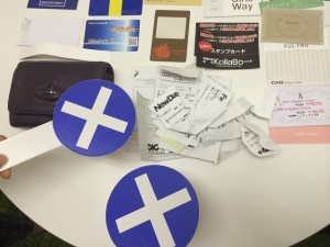 大量のレシートと領収書