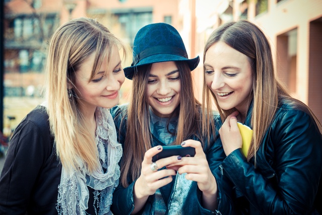 three beautiful friends authentic