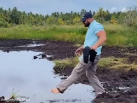 水たまり舐めてた。コントみたいなオチがこの後すぐ！