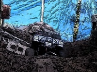 ジュラシック・パークの未公開シーン！？オフロード車を追いかける巨大生物