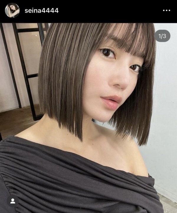 「ほぼすっぴん＆前髪ぱっつん」姿が美しすぎ……。島袋聖南のイメチェン投稿に「めっちゃ綺麗」「別人」と反響続々