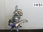 右側から見ないと成立しないコスプレ。　『メトロイド』のキャラクターを再現！