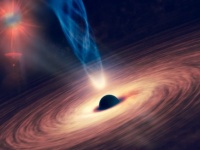 ブラックホールから脱出を試みた光がブーメランのように引き戻される現象が観測される