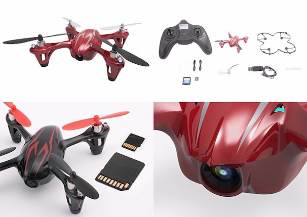 Hubsan X4 HD (ワインレッド) H107C-1