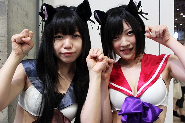 ニコニコ超会議2015 2日目 コスプレイヤー画像 ミズノさん「美少女戦士セーラームーン」セーラープルート/かるぴんさん「美少女戦士セーラームーン」セーラープムーン