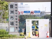 豊洲市場、現状は...（Jタウンネット編集部2018年5月1日撮影。以下同。）
