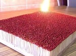 ６０００本のマッチに点火してみると…？　業火並みだった！