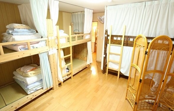ドミトリー形式のゲストハウス客室