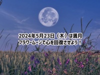 2024年5月23日は満月！月のパワーが回復力をもたらしてくれる