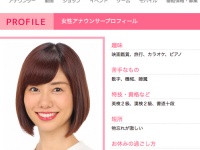 フジテレビアナウンサー公式サイトより