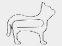 シンプルに“ニャン”とまとめる、ネコ型クリップ