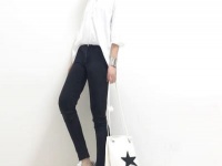 ビッグシャツを着るなら、スキニー&スニーカーでハンサム一択　＃東京365日コーデ