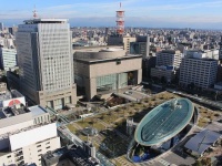 オアシス21（Alpsdakeさん撮影、Wikimedia Commonsより）