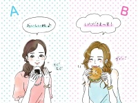 クイズに答えて「モテ度」をチェック！　 男性からモテる「食べ方」どっち？