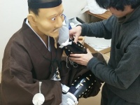 制作中の立体しかみ像（画像提供：浜松市）