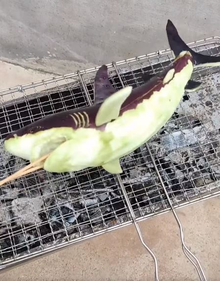 サメの丸焼き？