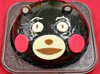 力作くまモンケーキです　※眉毛は見ないで