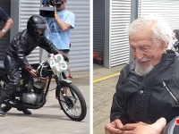 97歳のおじいさんが世界最高齢のバイクレーサーとして世界ギネス記録に認定