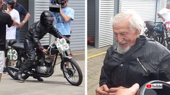 97歳のおじいさんが世界最高齢のバイクレーサーとして世界ギネス記録に認定