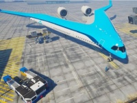ギブソンのギターかな。KLMオランダ航空が次世代型旅客機「フライングV」のプロトタイプ映像を公開