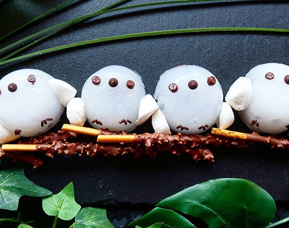 涼しげだしうまいしかわいい。雪の妖精「シマエナガ」水まんじゅうの作り方【ネトメシ】