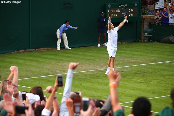 大会初日にジョコビッチより フェデラーより話題をさらったマーカス ウィリス ウィンブルドン デイリーニュースオンライン