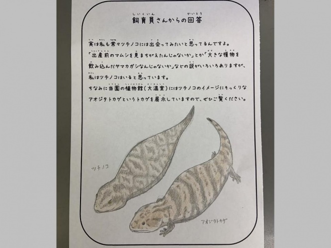 回答は...(画像はイングランドの丘公式ツイッターより、編集部で一部トリミング)