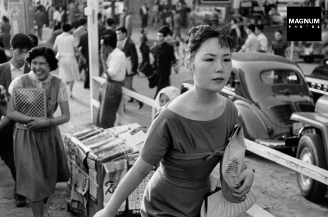 JAPAN. Tokyo. Ginza. Woman in westerners clothes. 1958.