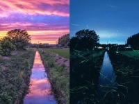全く同じ場所から見えた〝2種類の絶景〟に感動　大迫力の夕方と静謐な夜に富山で出会った