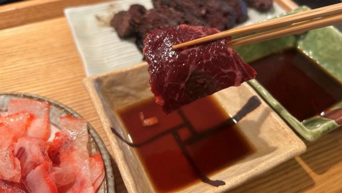 ベーコンの赤身の部分