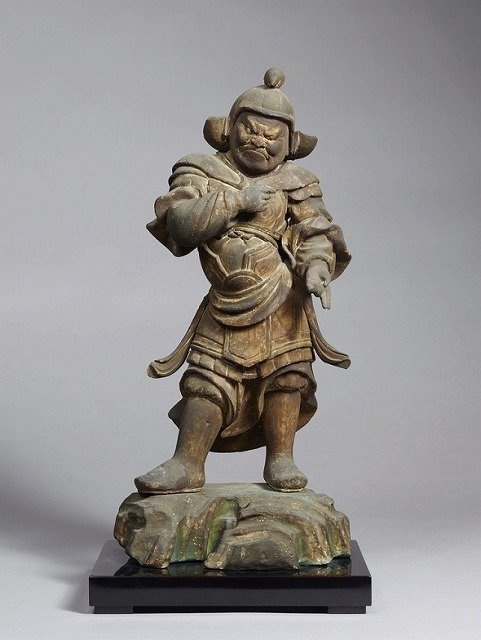 毘羯羅大将立像（子）（十二神将立像のうち）。(奈良国立博物館所蔵、収蔵品データベースより)