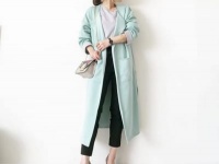 一瞬で春めく。ミントグリーンのロングカーデで大人顔　＃東京365日コーデ