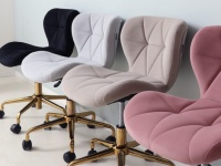 ころんと大人かわいい。くすみカラーのプレミアムなデスクチェア新発売