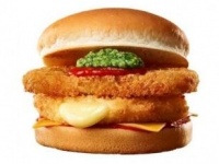 「のび～るピザバーガー（マルゲリータ風）」