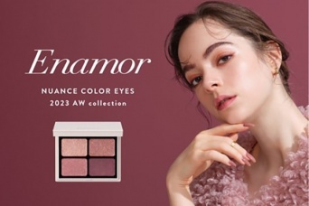 かじえりプロデュース「Enamor」のニュアンスカラーアイズに、限定新色「ウォームピンク」登場